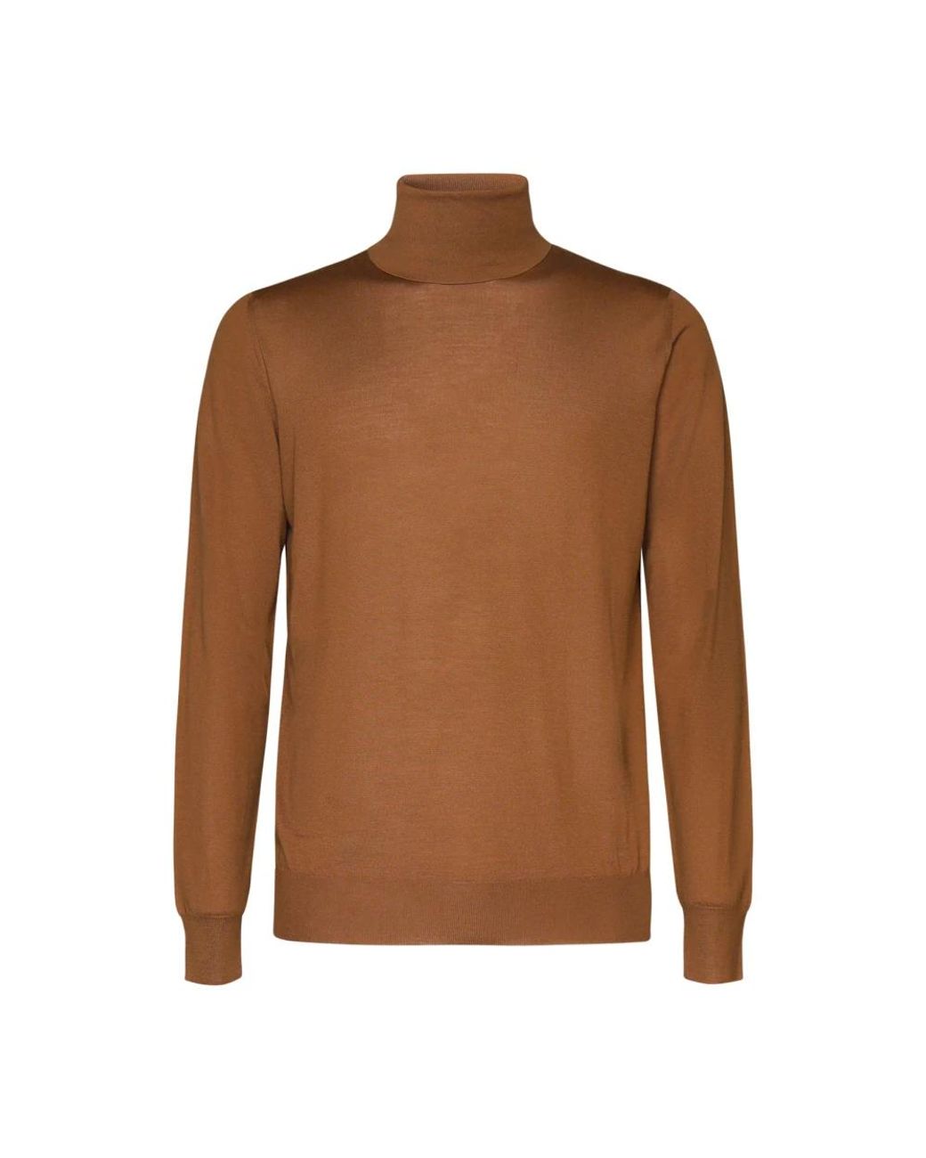 Mauro Ottaviani Brown Turtlenecks for men
