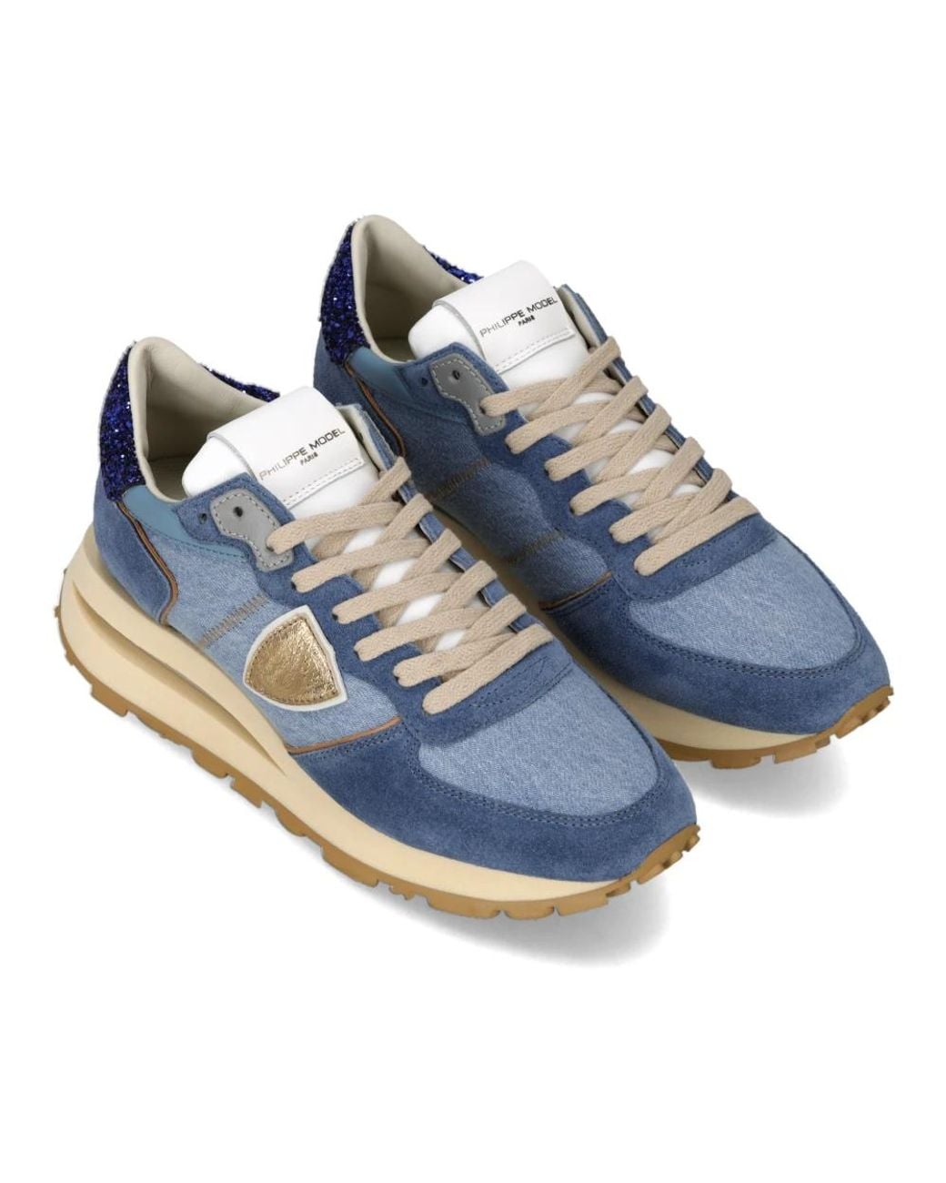 Philippe Model Blue Sneakers