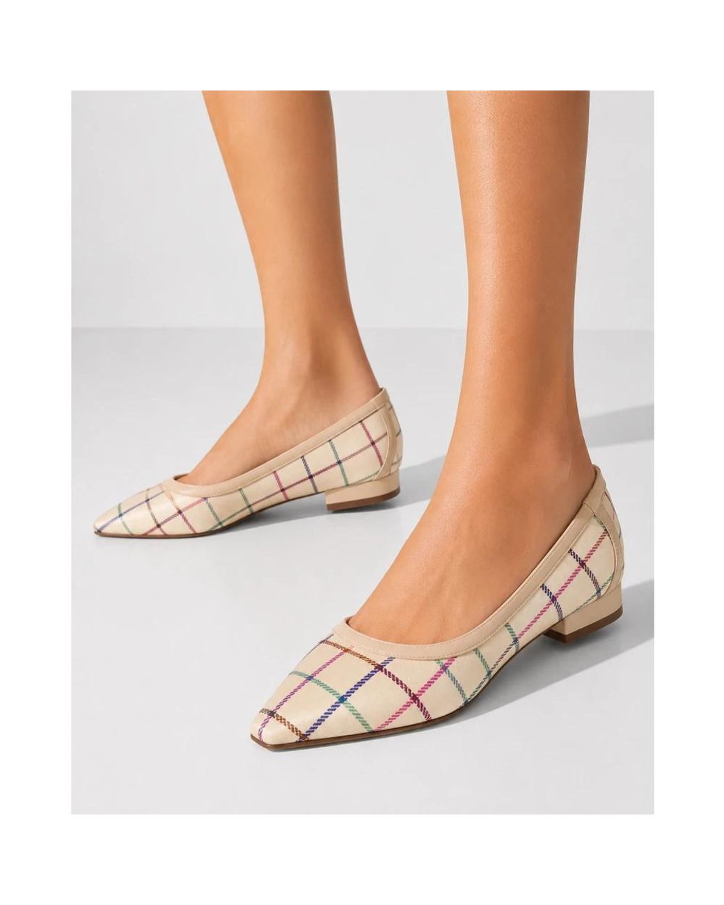 Manolo Blahnik Natural Ballerina Shoes