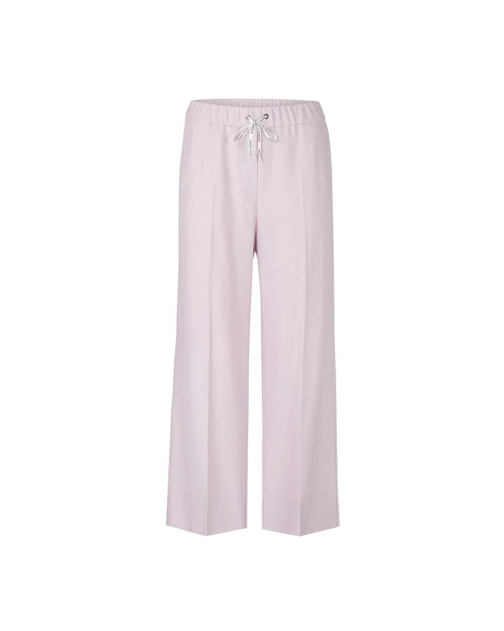 Marc Cain Broeken ,Roze ,Wol Wijde Wollen Mix Hoge Taille Broek in het Purple