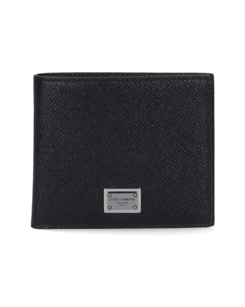 Dolce & Gabbana Black Dolce&Gabbana Wallet With Logo Plaque for men