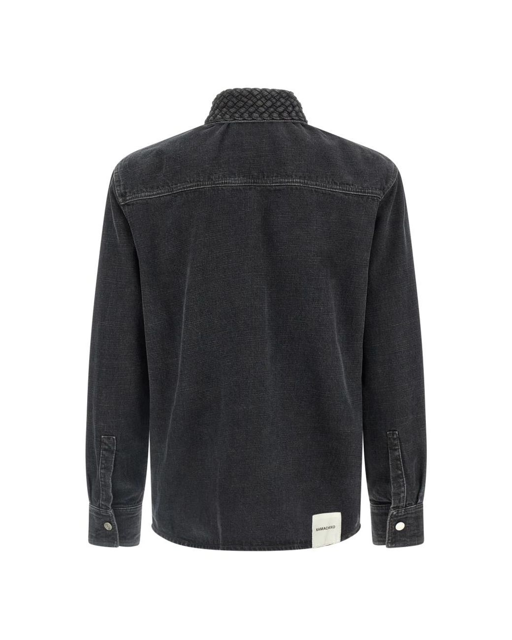 NAMACHEKO Black Denim Shirts for men