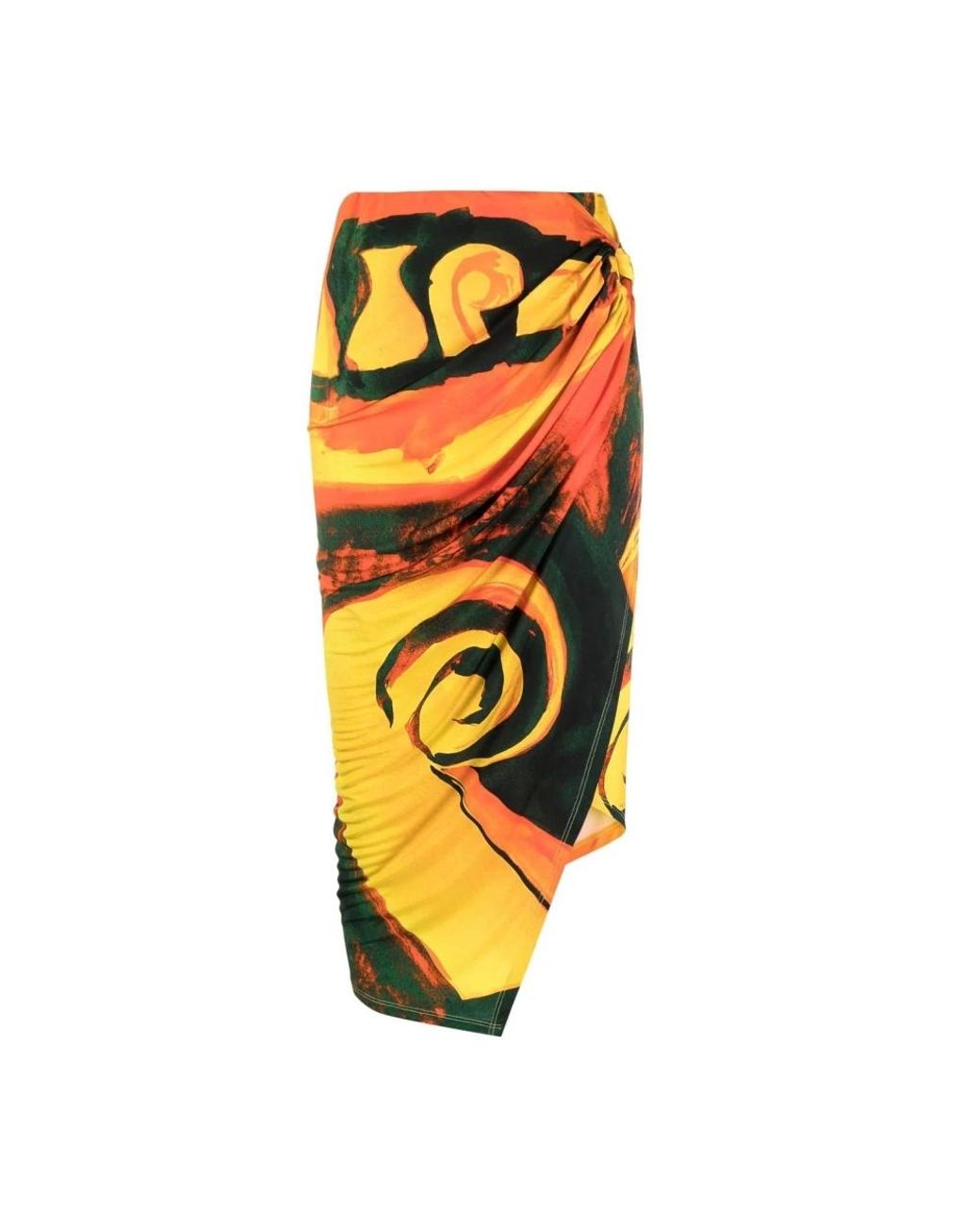 Louisa Ballou Metallic Midi Skirts