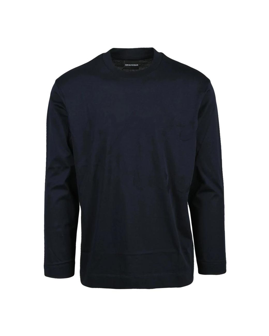 Emporio Armani Blue Long Sleeve T-Shirts for men