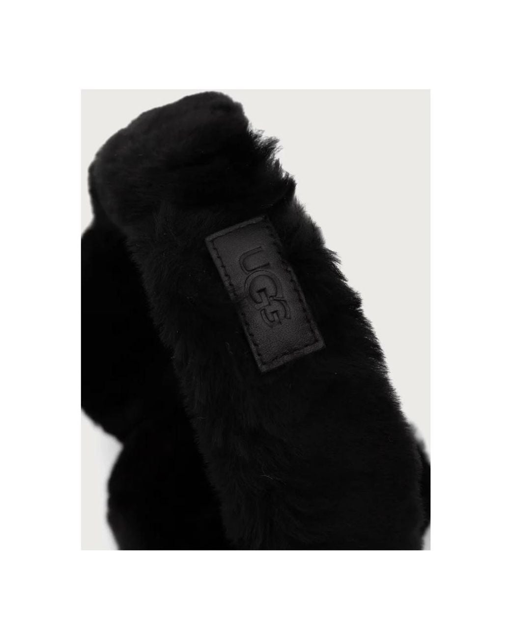 Ugg Black Kabelloser Lammfell-Ohrenwärmer
