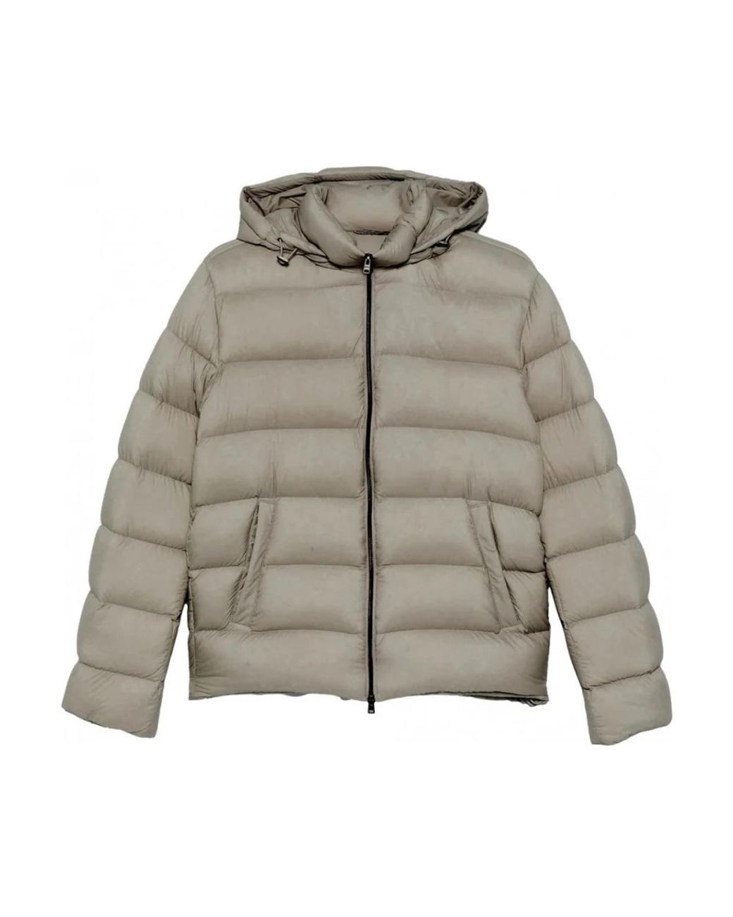 Herno Jassen ,Nylon Lichtgewicht Matt Pufferjas in het Gray voor heren