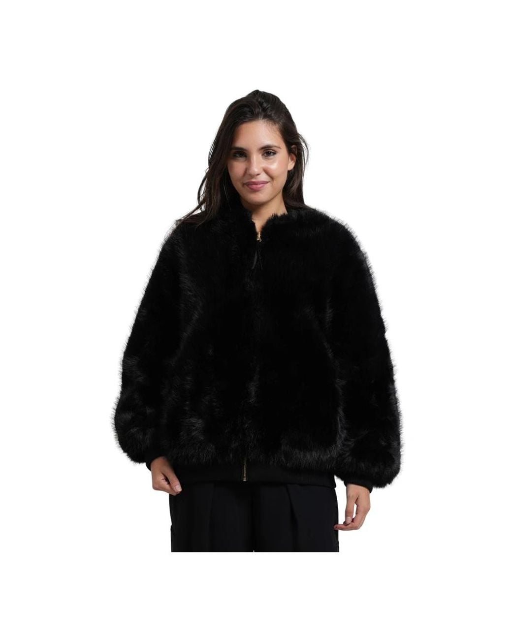 ARMANI EXCHANGE Black Faux Fur & Shearling Jackets