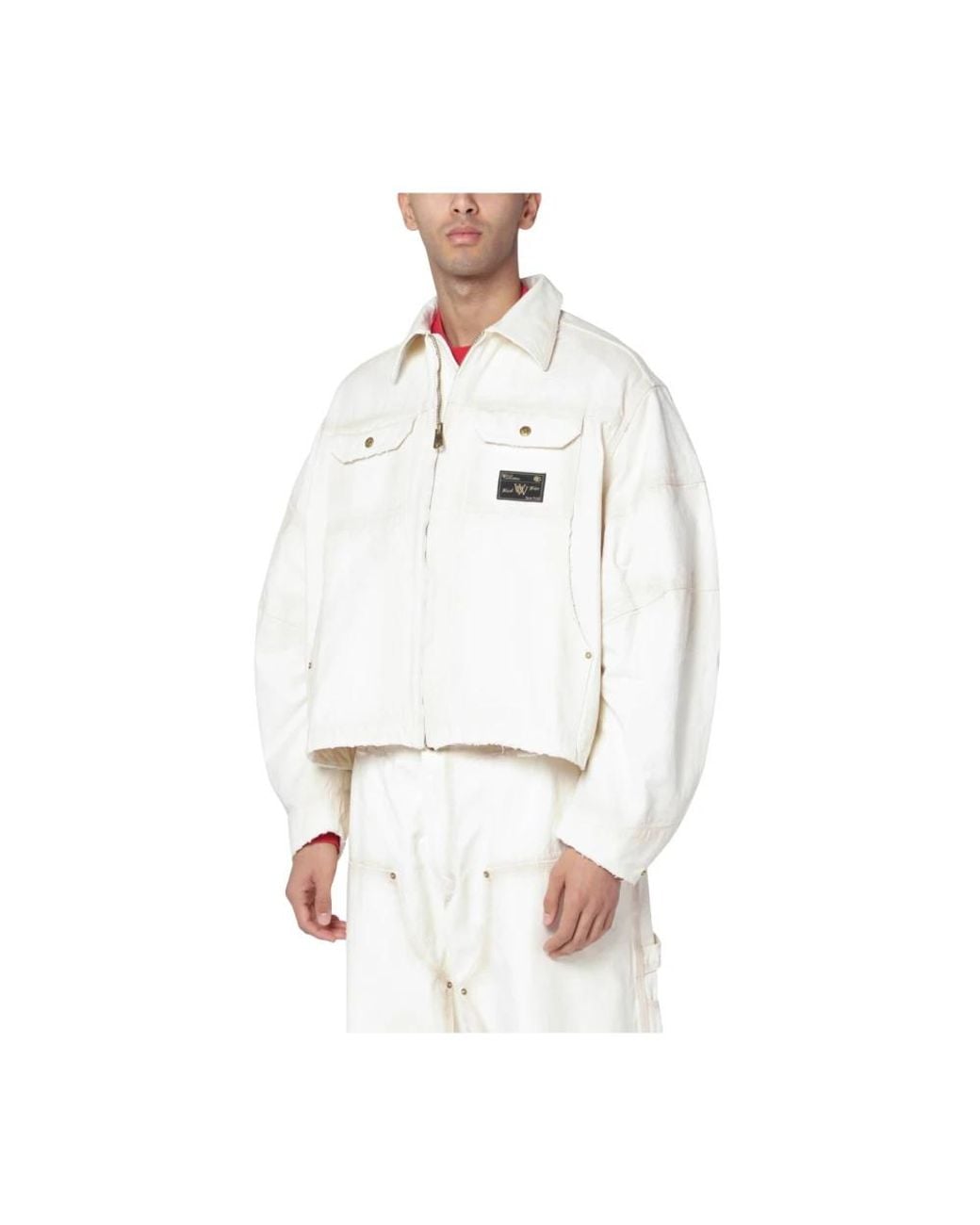 Willy Chavarria White Light Jackets for men