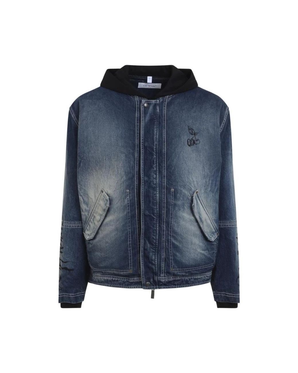 Off-White c/o Virgil Abloh Blue Denim Jackets for men