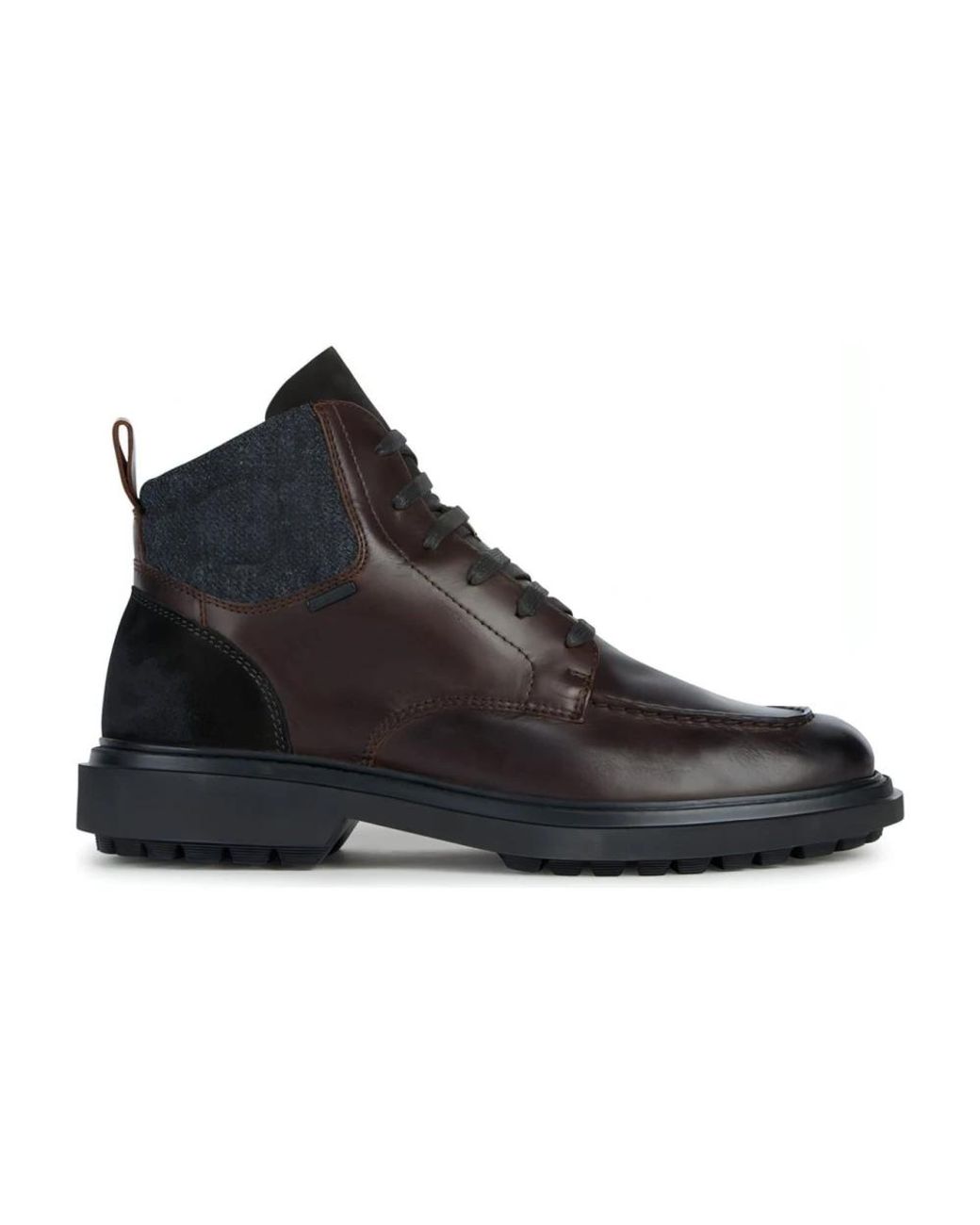 Geox Black Lace-Up Boots for men