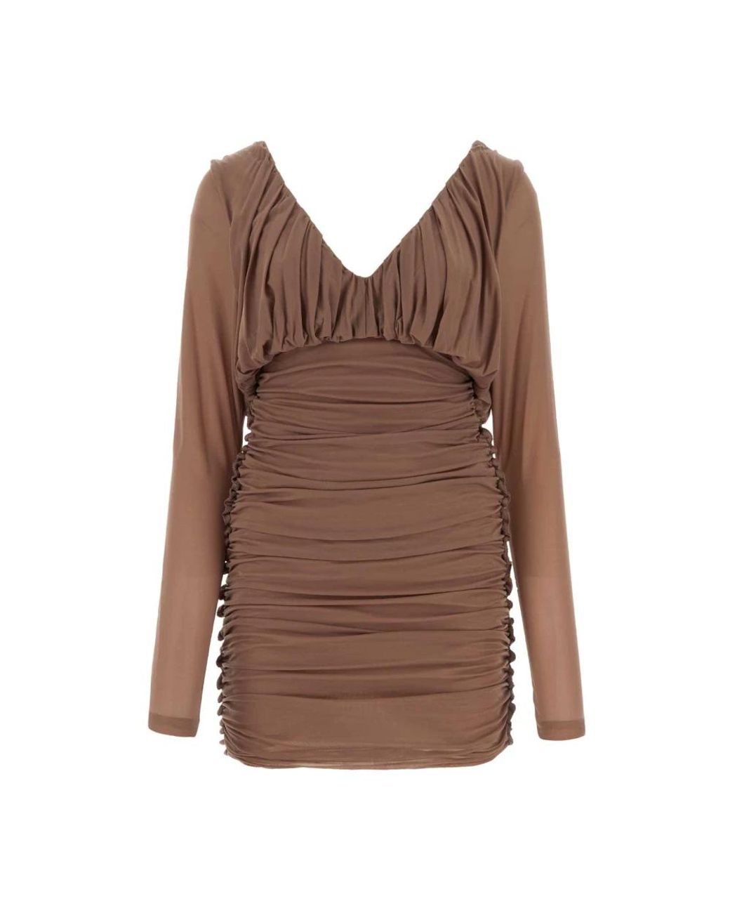 Saint Laurent Brown Party Dresses