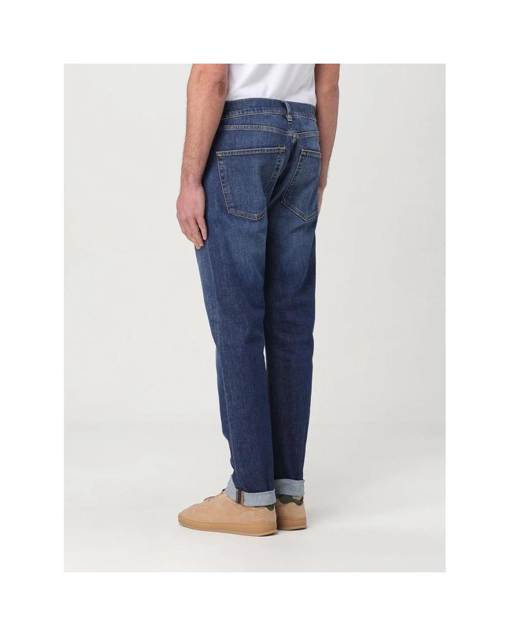 Dondup Blue Straight Fit Jeans for men