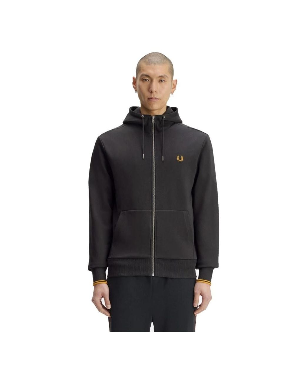 Fred Perry Black Zip-Throughs for men