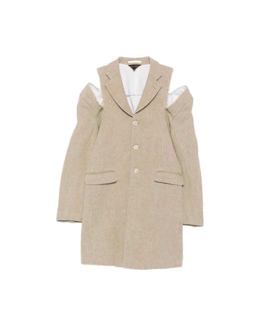 Comme des Garçons Natural Single-Breasted Coats