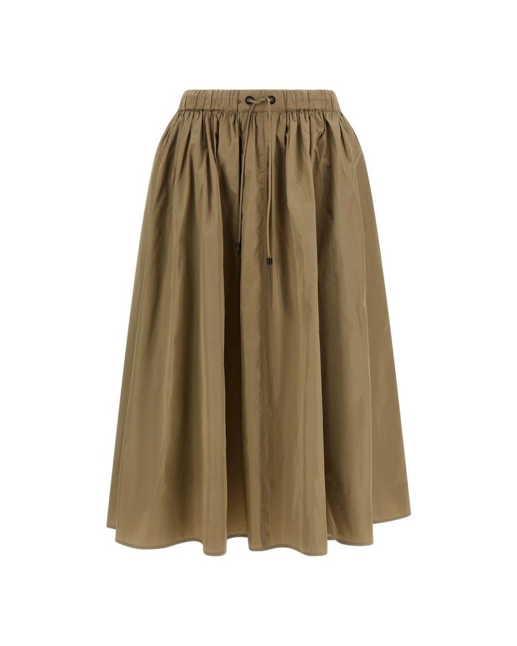 Max Mara Mxmlonza Midi Rok in het Natural