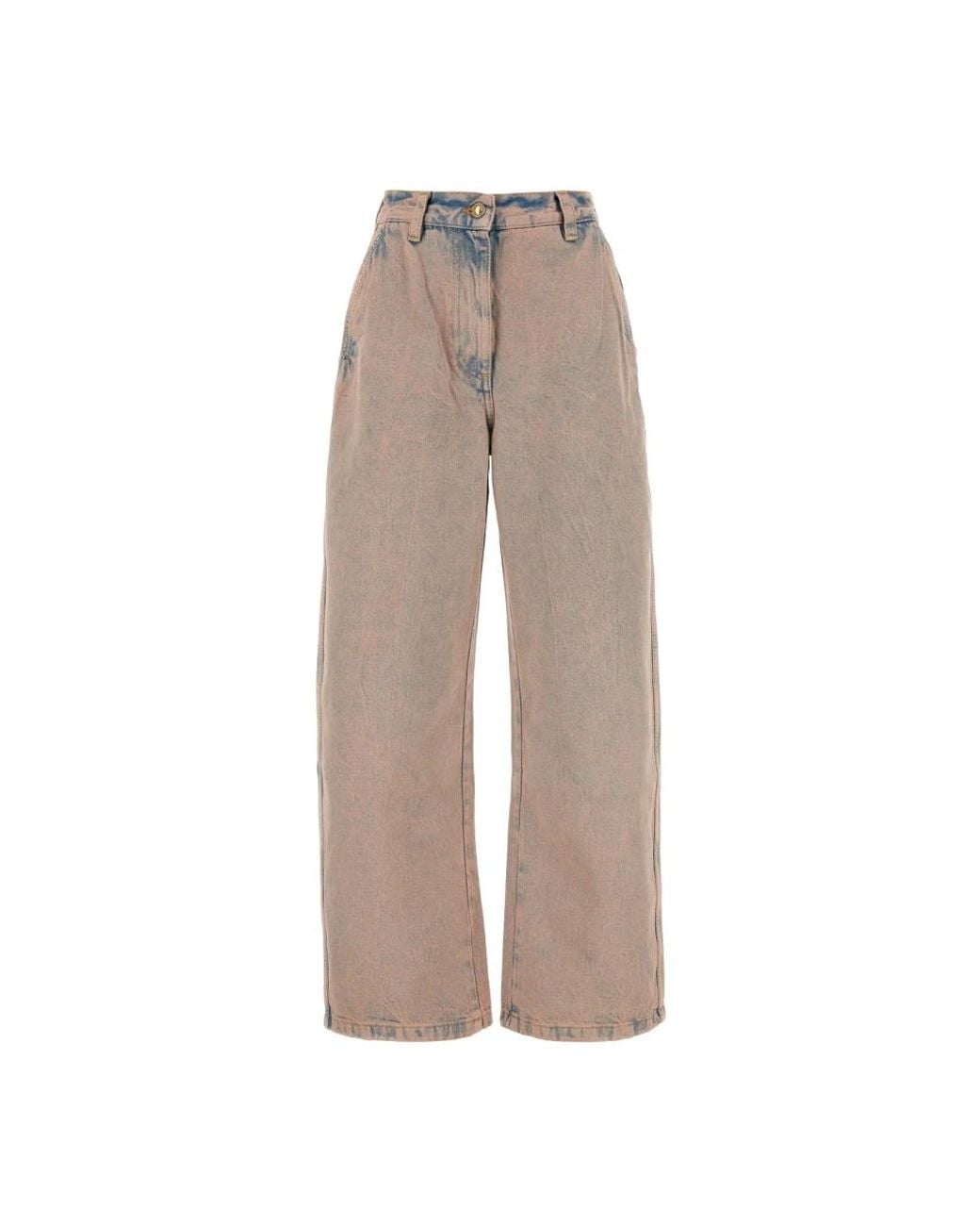 Palm Angels Gray Wide Jeans
