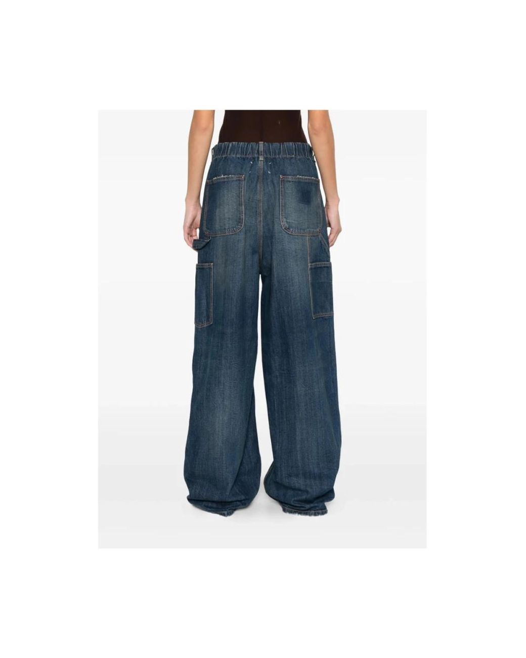 Maison Margiela Blue Wide Jeans
