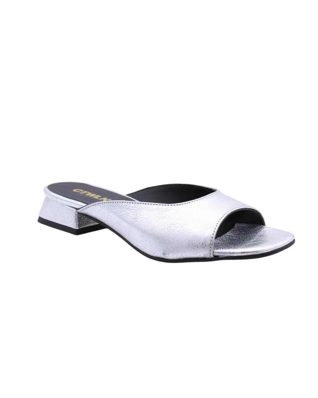 CTWLK White Heeled Mules