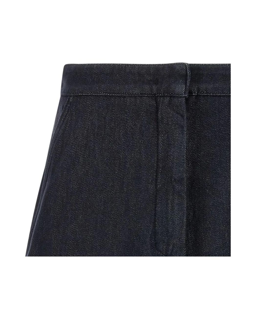 Max Mara Blue Denim Shorts
