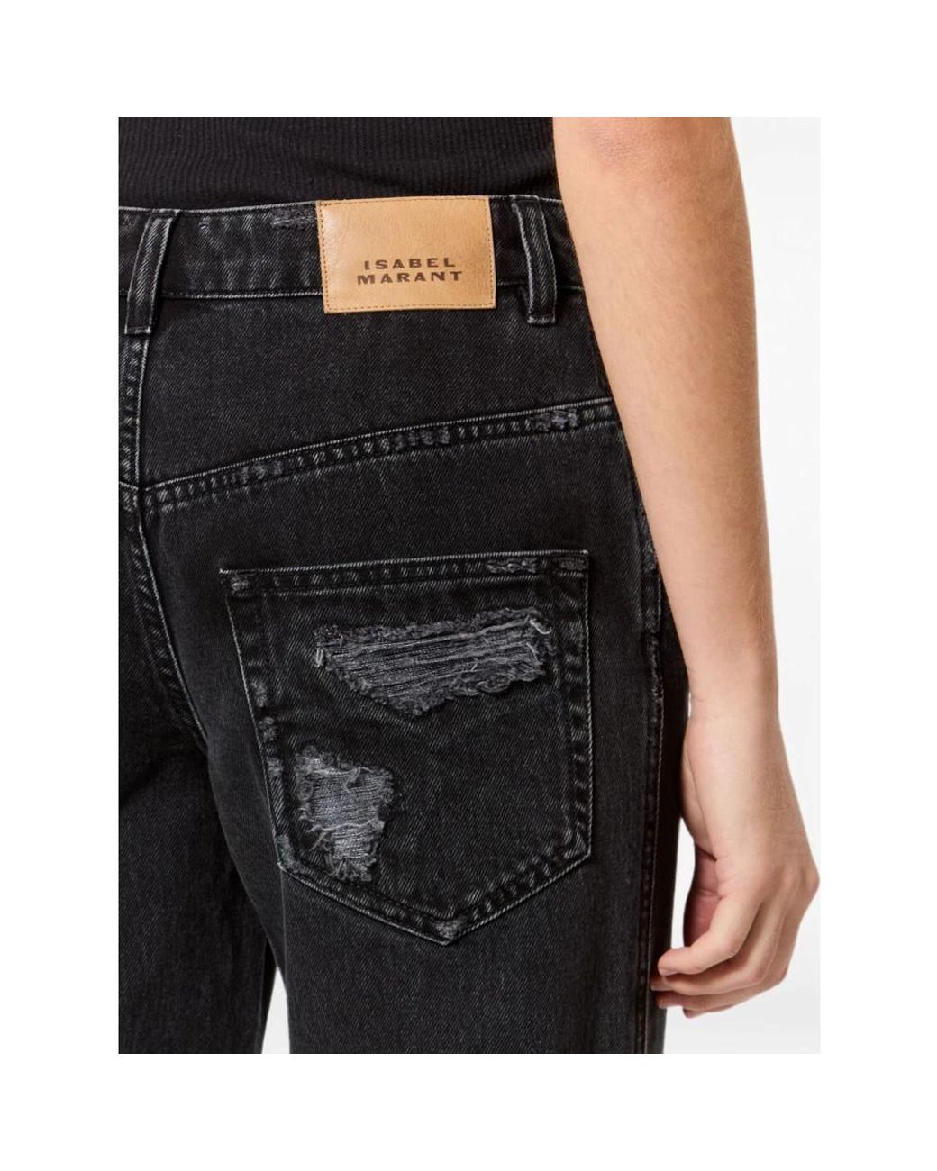 Isabel Marant Black Straight Fit Jeans