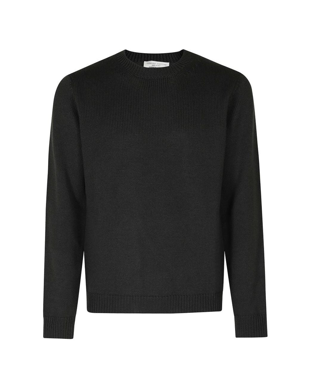 Roberto Collina Black Round-Neck Knitwear for men