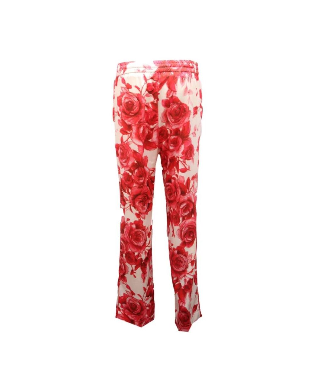Blumarine Red Wide Trousers