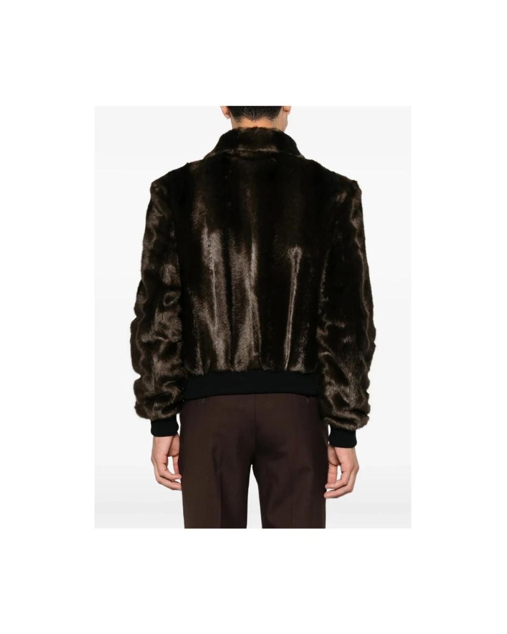 Amiri Black Faux Fur & Shearling Jackets for men
