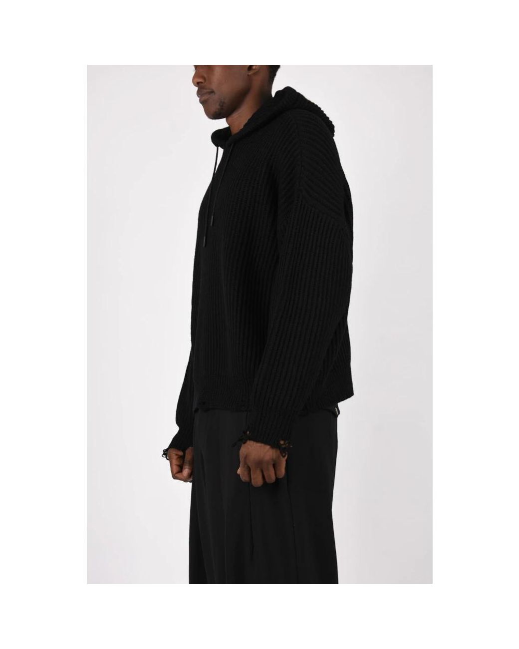 Nine:inthe:morning Black Hoodies for men