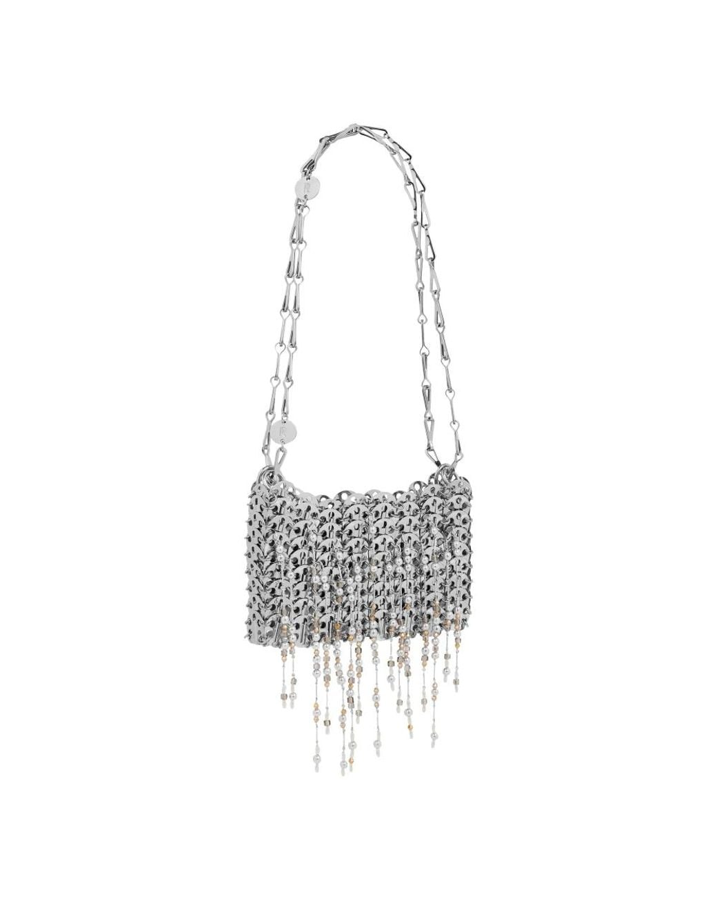 Rabanne White Shoulder Bags