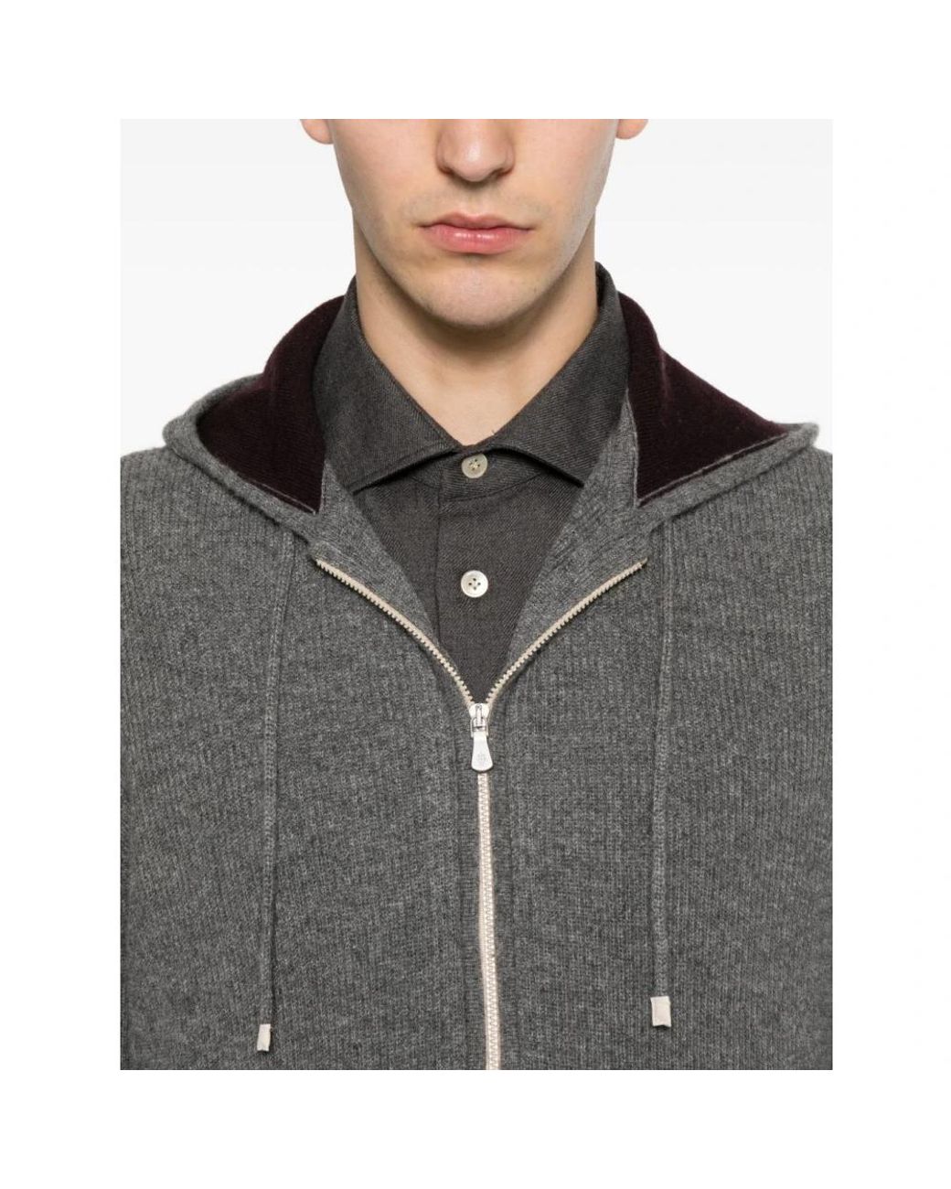 Zip-Throughs di Eleventy in Gray da Uomo