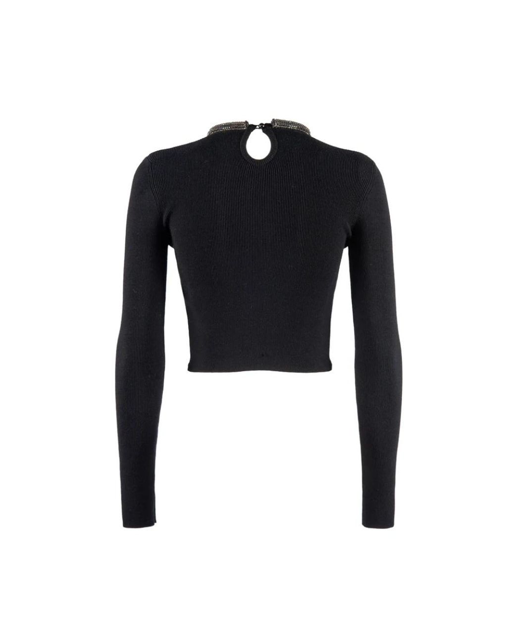 Nenette Black Long Sleeve Tops