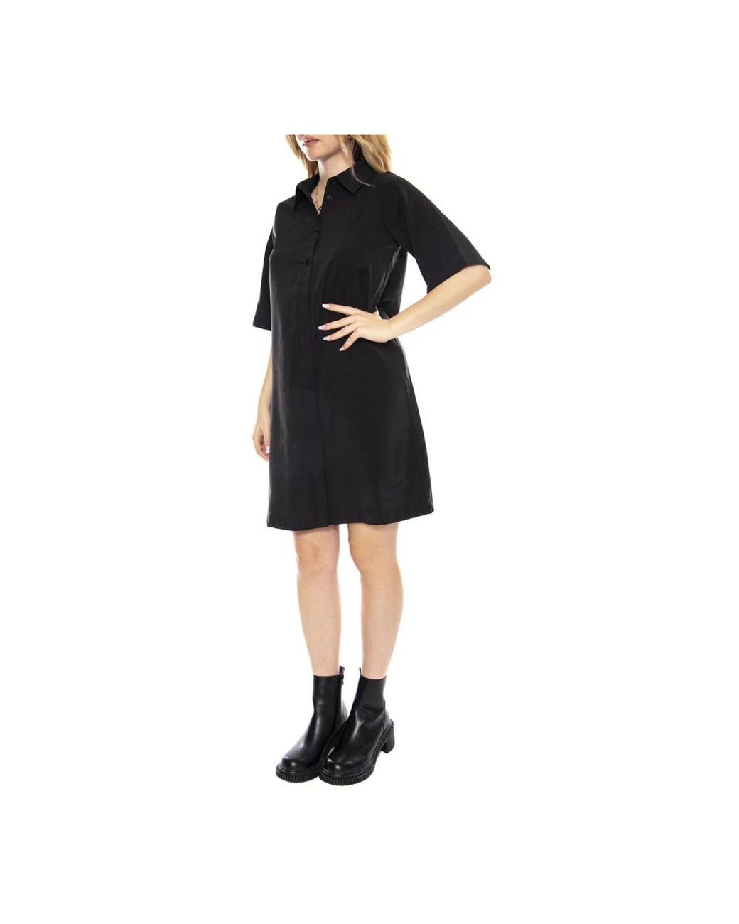 Shirt Dresses di Minimum in Black
