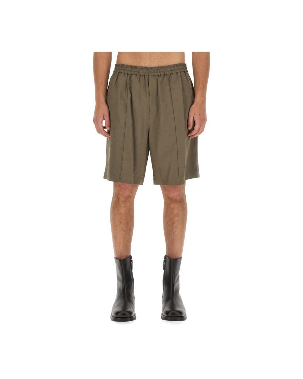 Helmut Lang Green Casual Shorts for men
