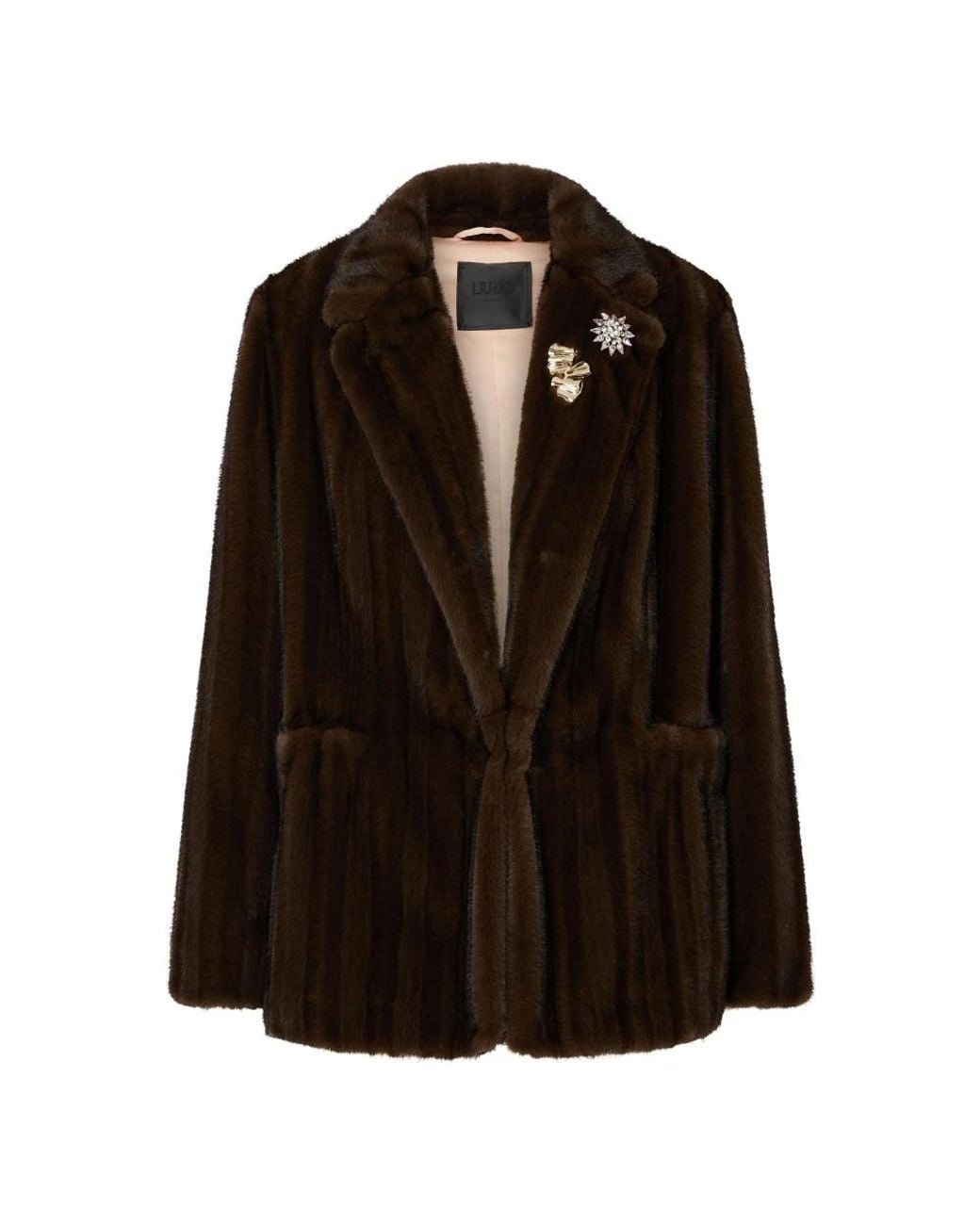 Liu Jo Black Faux Fur & Shearling Jackets
