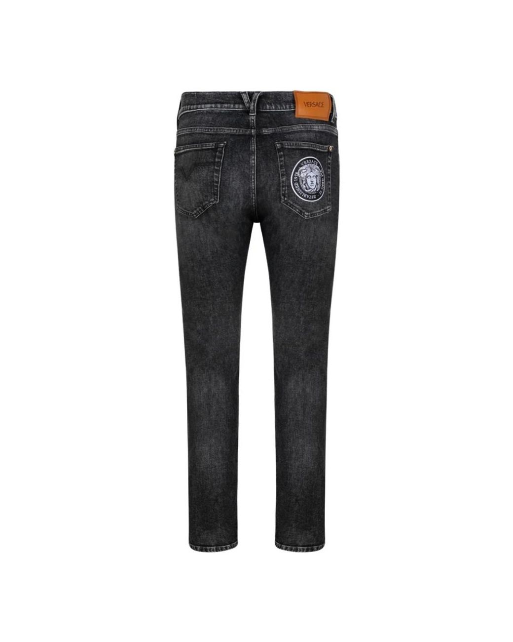 Versace Gray Slim Fit Jeans for men