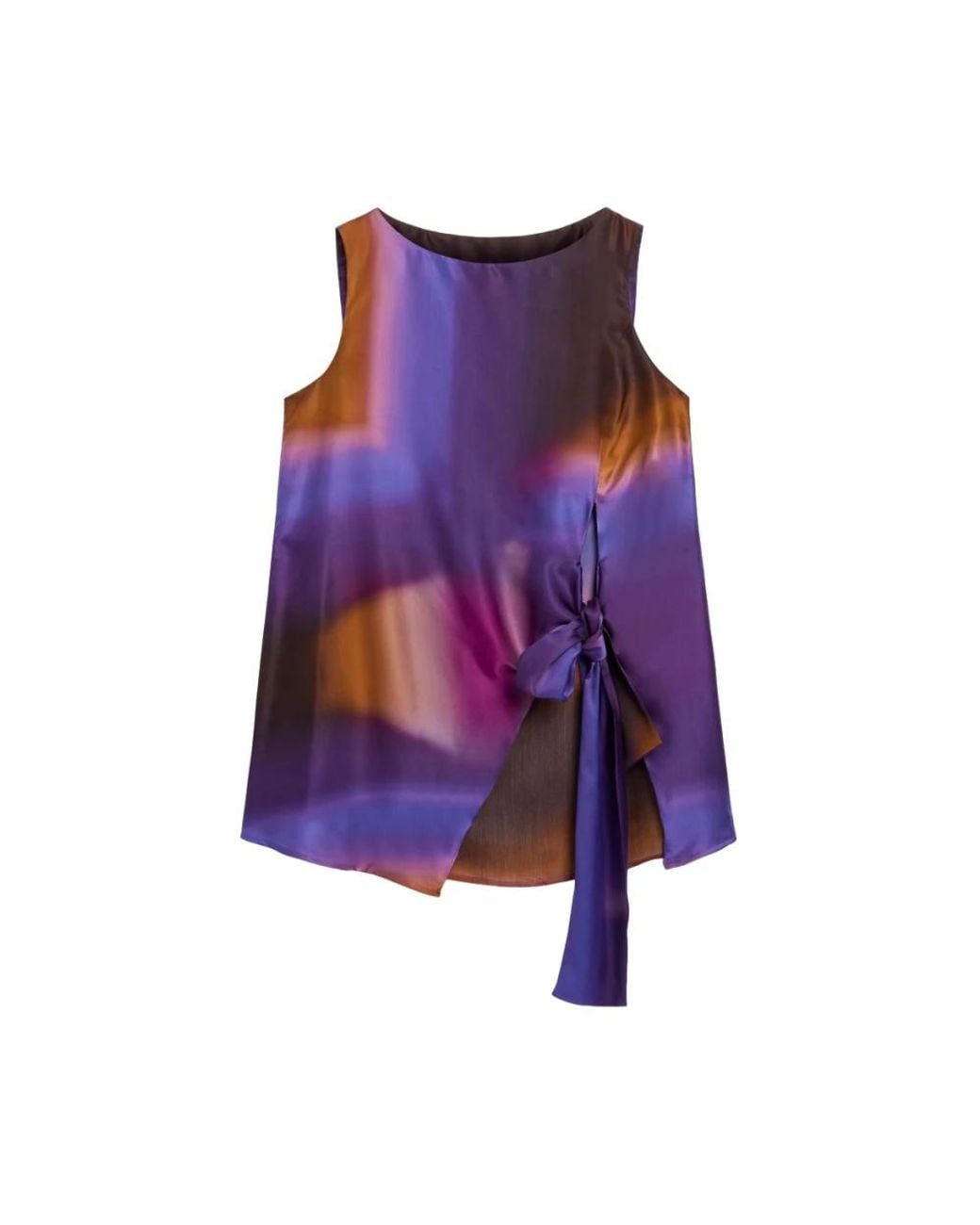 Momoní Purple Sleeveless Tops
