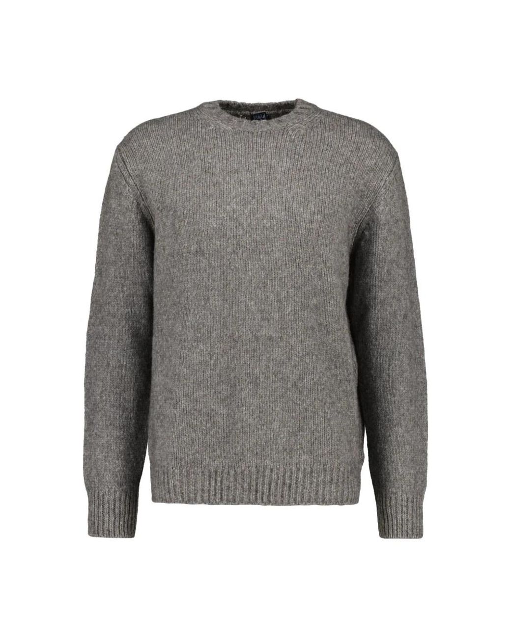 Fedeli Rundhalsstrickware in Gray für Herren