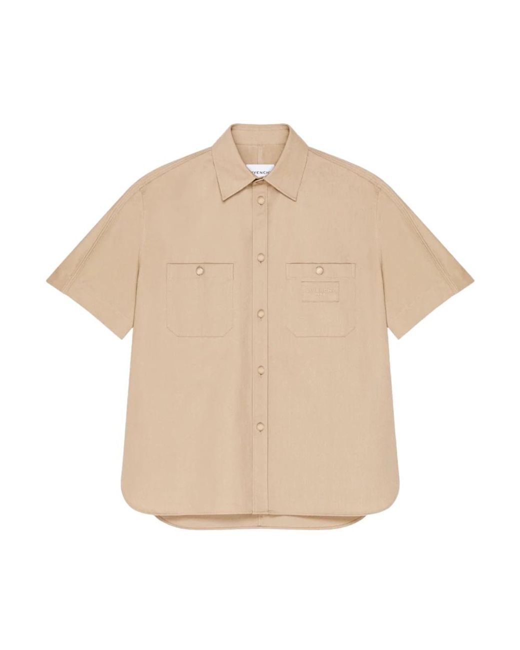 Givenchy Natural Short Sleeve Shirts for men