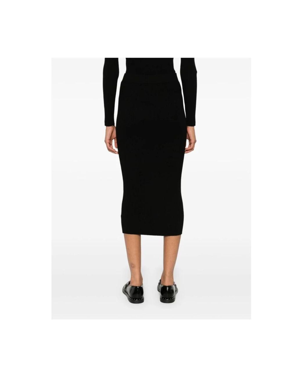 P.A.R.O.S.H. Black Midi Skirts