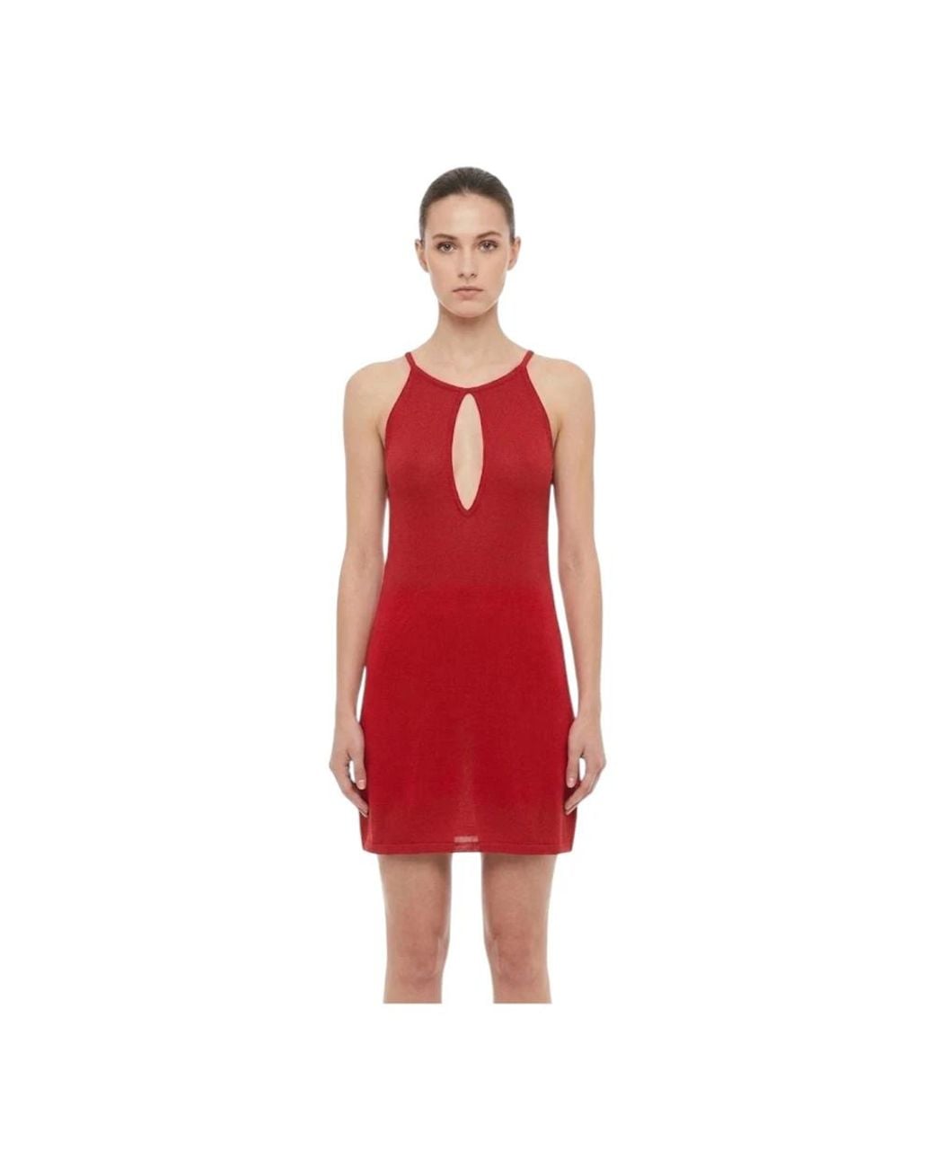 Dondup Red Knitted Dresses