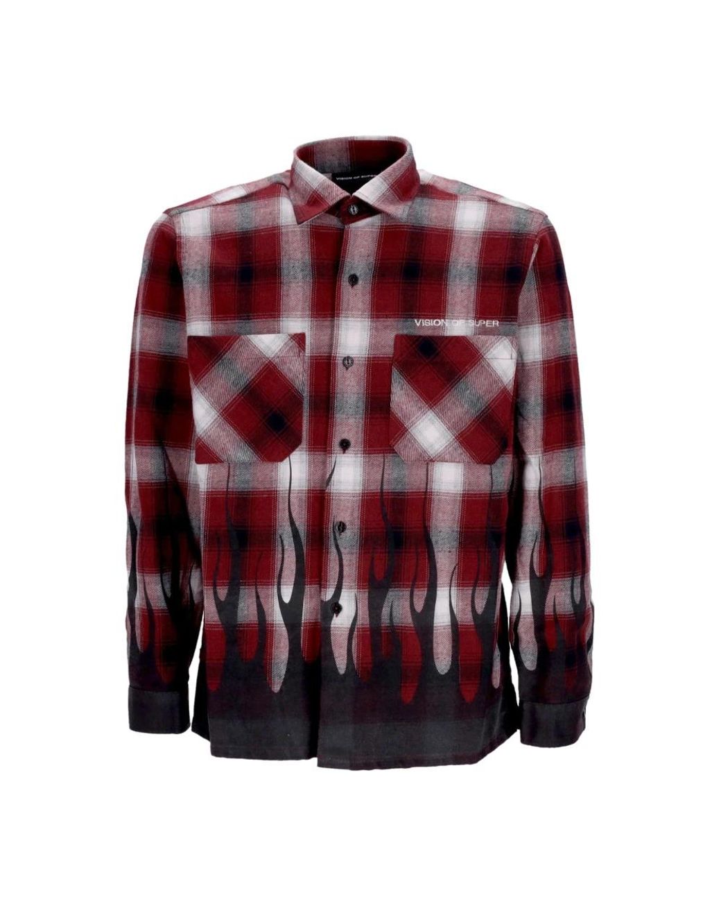 Vision Of Super Red Casual Shirts for men