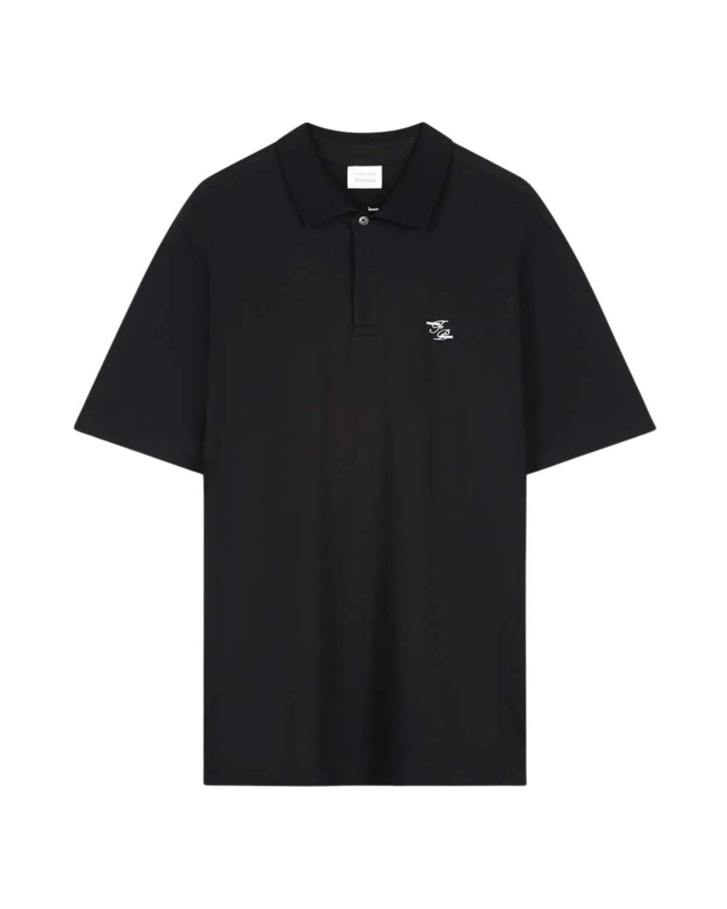 Filling Pieces Black Polo Shirts for men