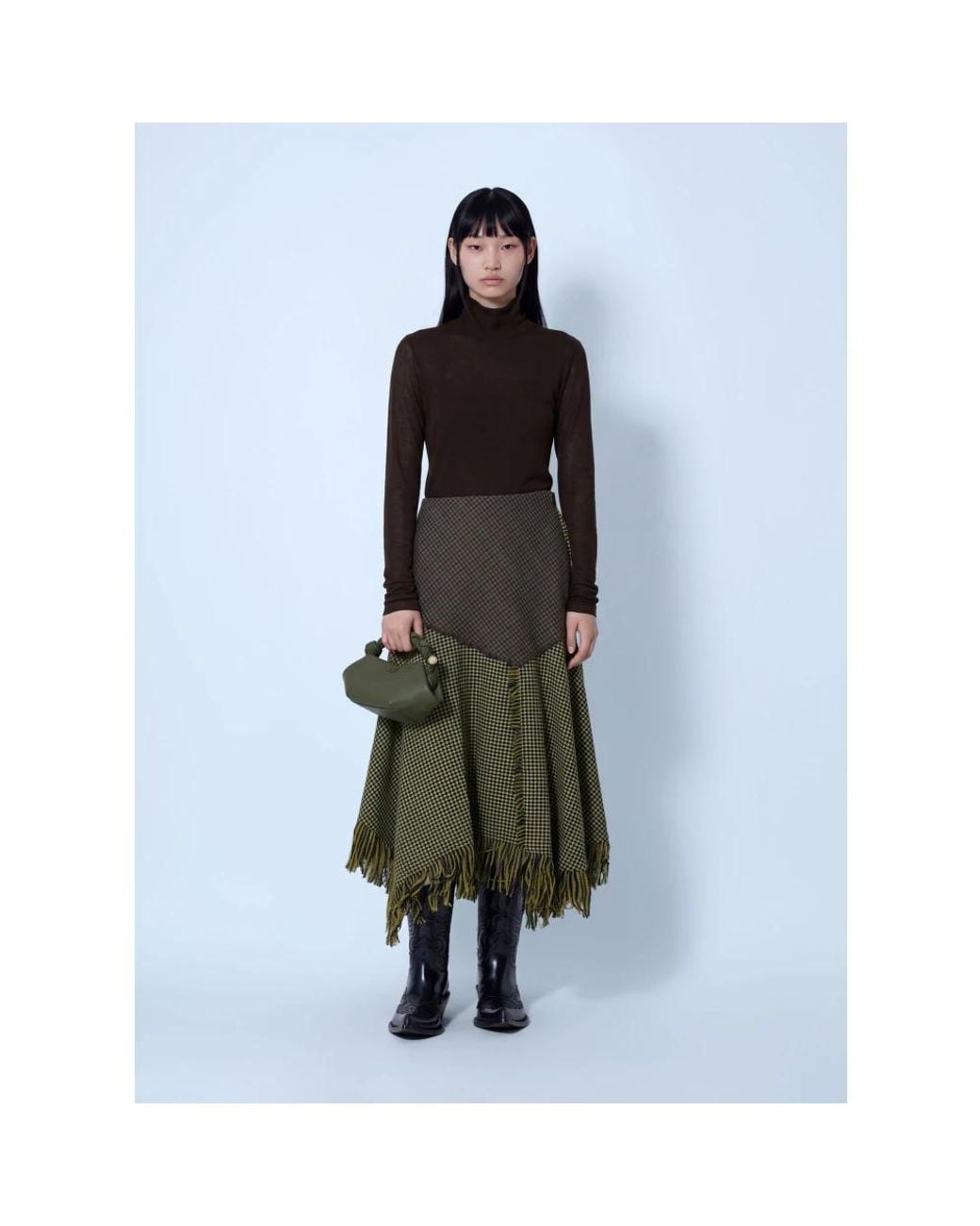 Ganni Black Long Sleeve T-Shirts