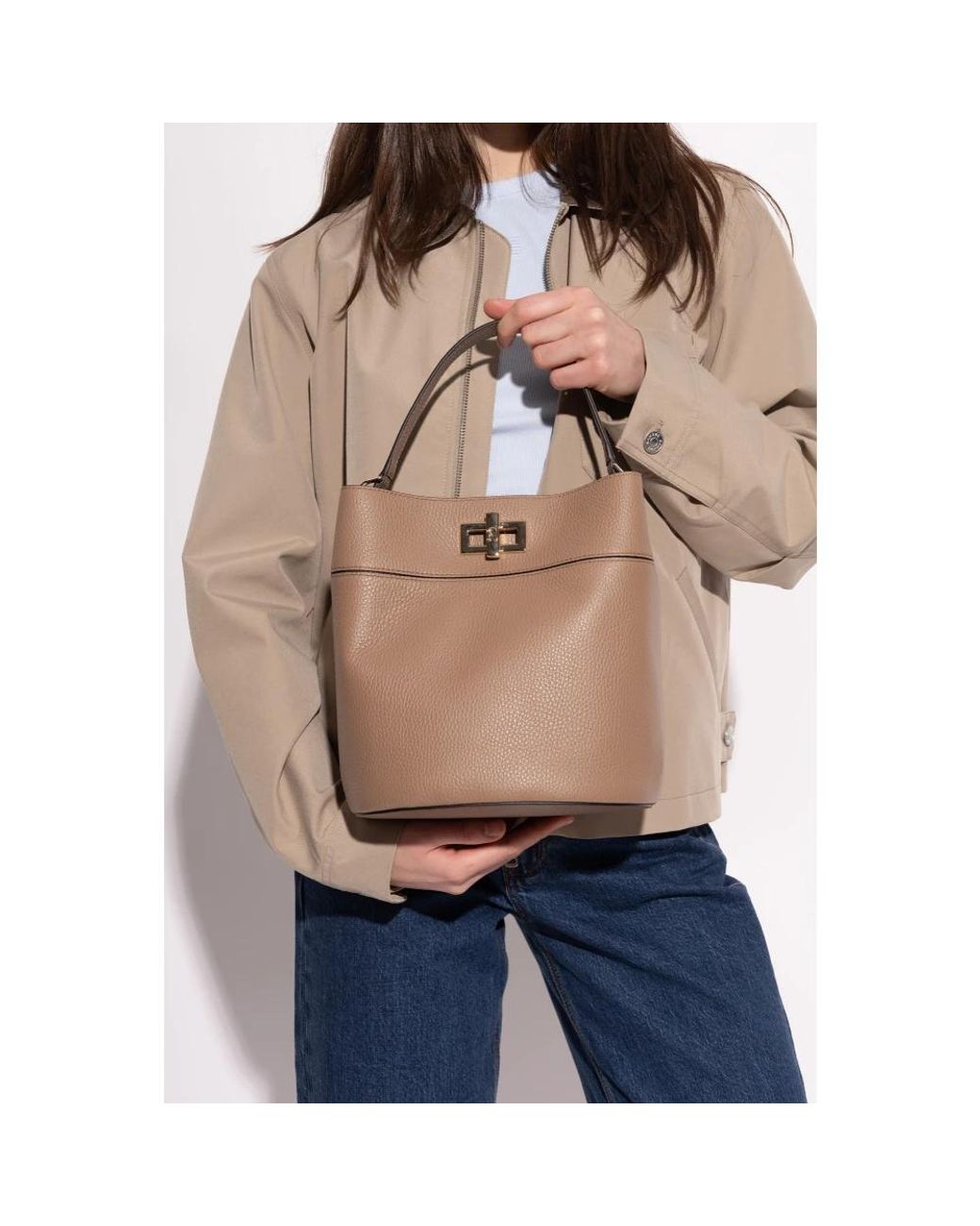 Furla Brown Bucket Bags