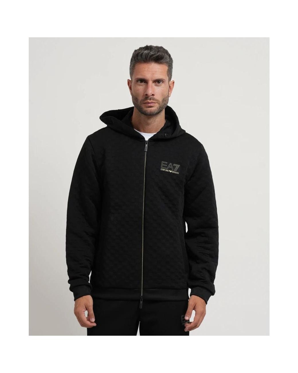 Emporio Armani Black Zip-Throughs for men