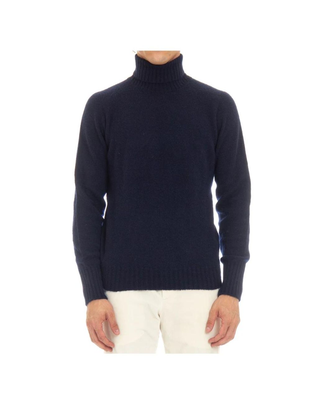 Drumohr Blue Turtlenecks for men