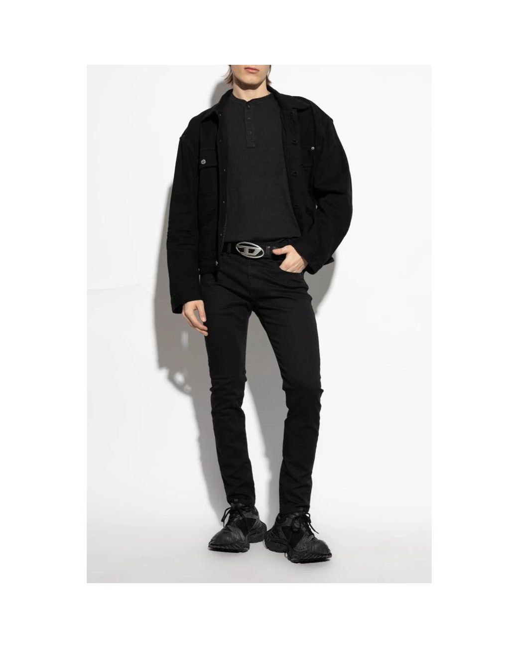 DIESEL Black Slim-Fit Jeans for men