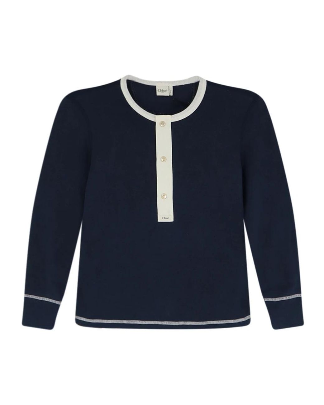 Chloé Blue Round-Neck Knitwear
