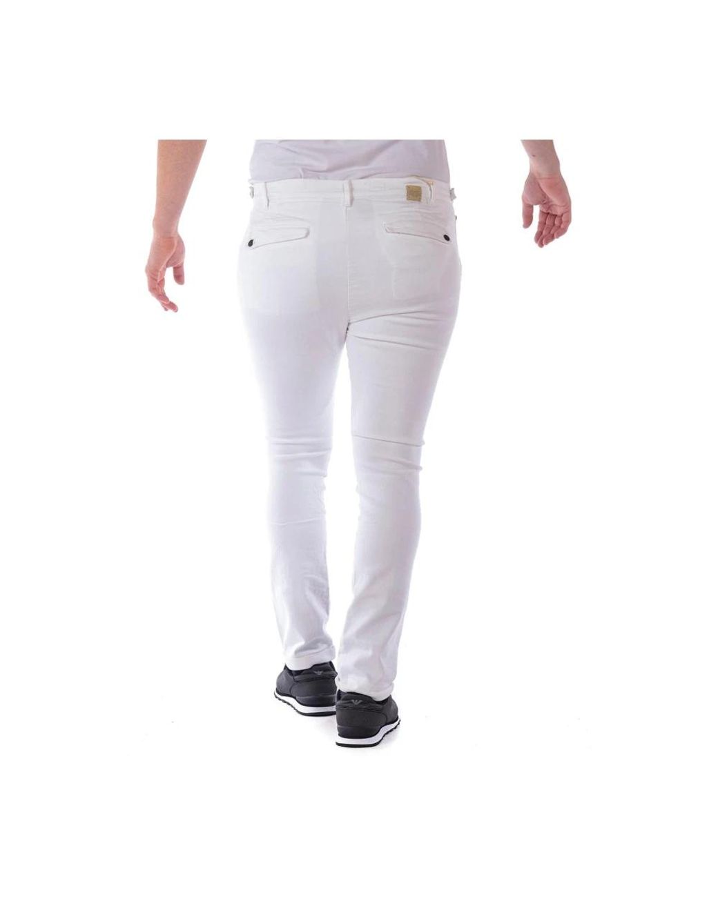Daniele Alessandrini White Skinny Fit Jeans for men