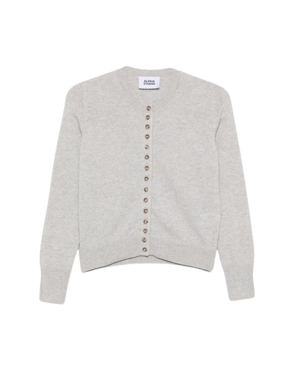Cardigans Alpha Studio de color Gray